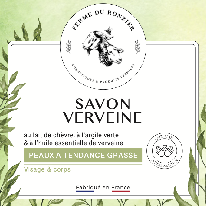 Savon au lait de chèvre et verveine