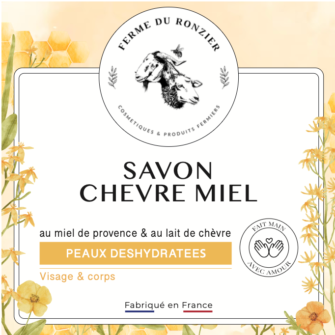 Savon au lait de chèvre et miel