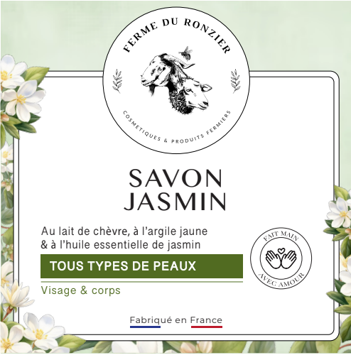 Savon au lait de chèvre et jasmin