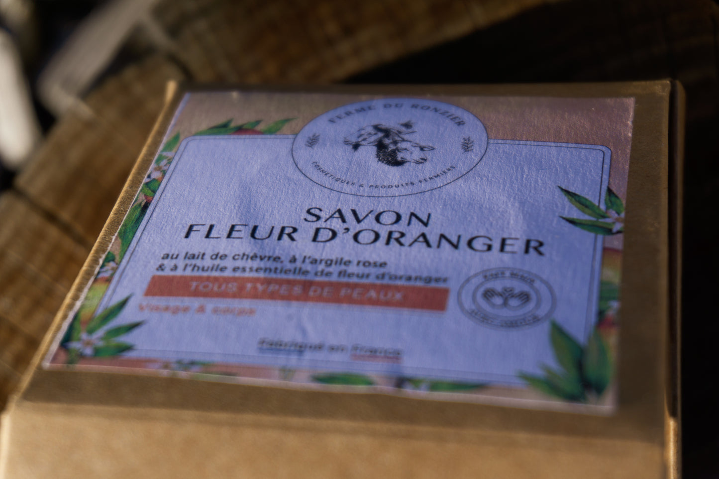 Savon au lait de chèvre & fleur d’oranger