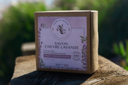 Savon au lait de chèvre et lavande